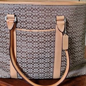 Authentic coach overnight bag